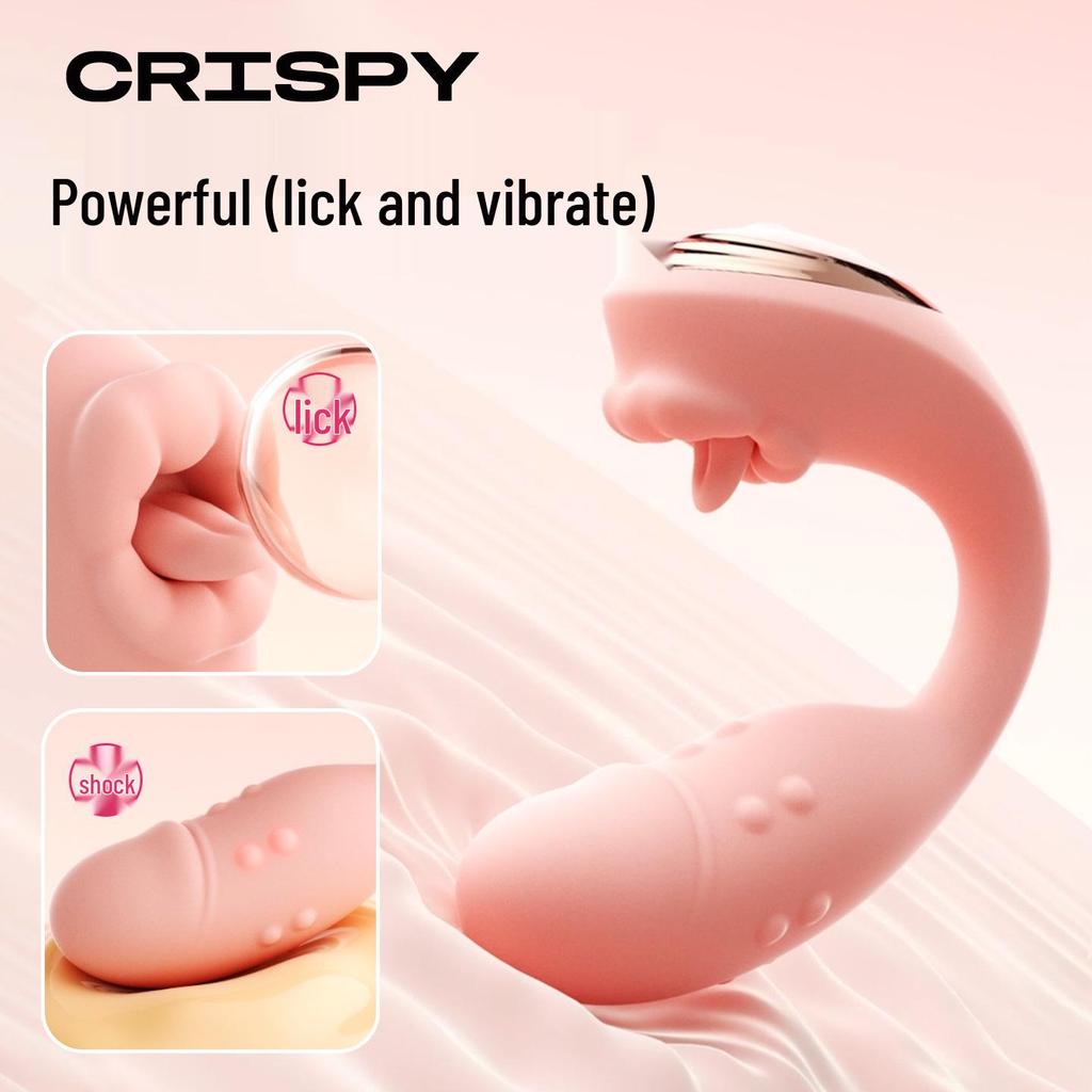 Laolusi Clitoral Stimulator: Crispy Tongue-Licking Vibrator for Women's Pleasure
