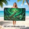 Tree of Life Theme Beach Towel Personalized Custom Name & Text Soft Quick Dry Beach Towel for Swimming Travel