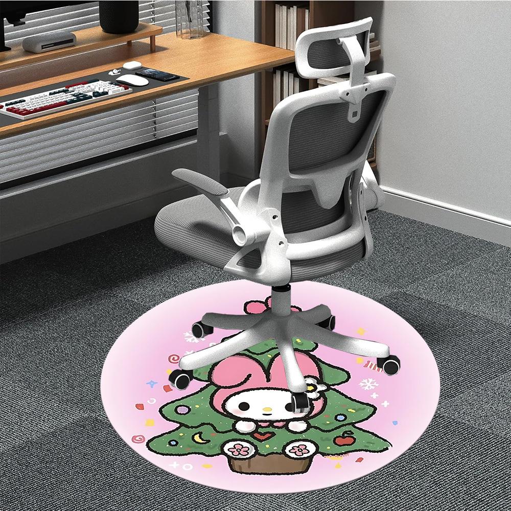 

1pc Sanrio Chair Carpet for Office Non-Slip, Soft & Comfortable, Carpet for Office, Gaming, Lightweight Round Floor Mat yy251021050 80cm by 80cm