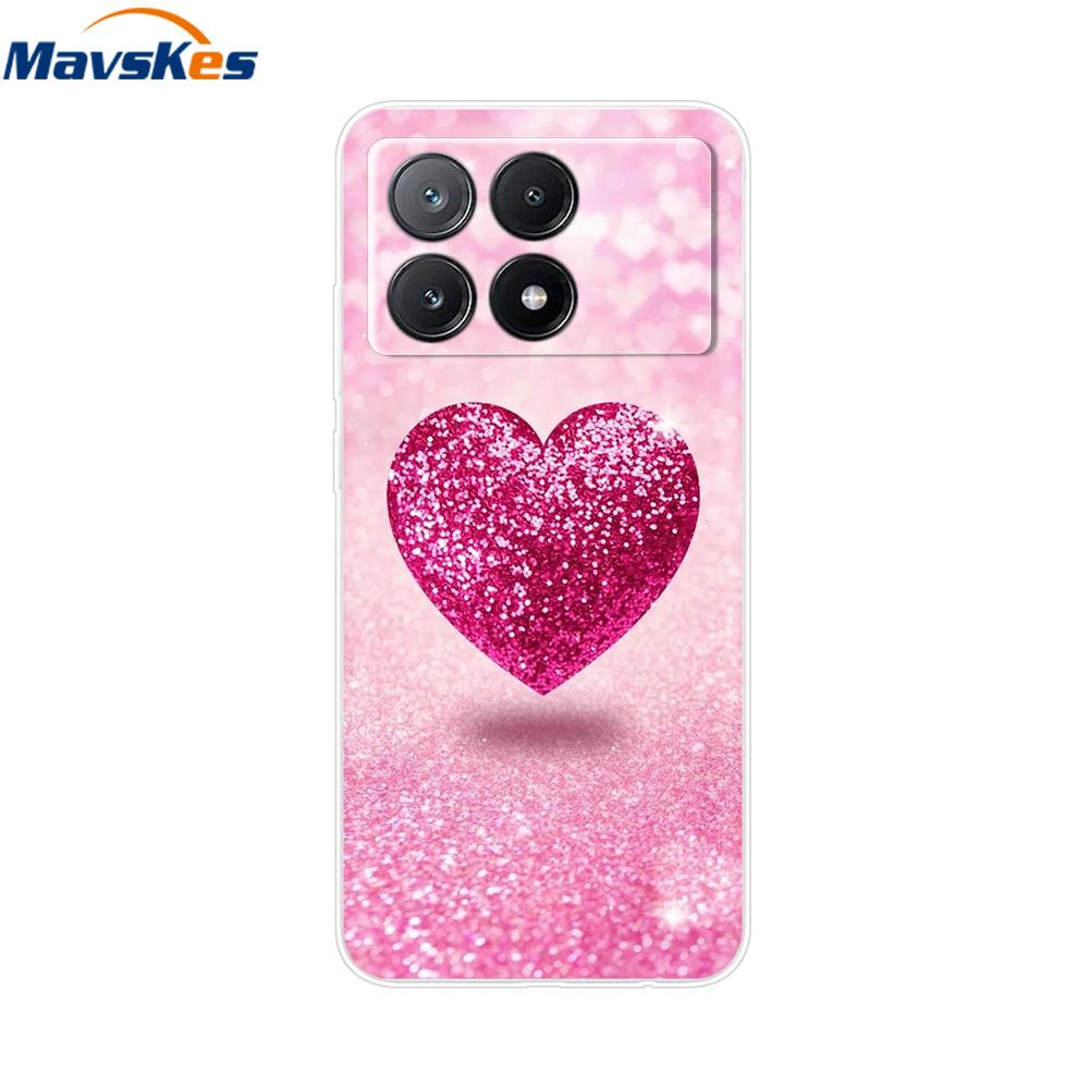 Poco X6 Pro Case Soft Clear Silicone Phone Case For Xiaomi Pocox6 Poco X6  X 6 Pro X6Pro 5G Shockproof Shell Mask Bag Back Cover