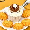 1M/2A/2F/6B Cake Tip DIY Cream Icing Piping Nozzles Pastry Tips Fondant Cake Decorating Tip Stainless Steel Nozzle Baking Tool