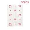 50 Stück Rosa Schleife Herz Papiertüten 12×17Cm Niedliche Fotokarten Schmuckverpackung Für Handgemachte Basteleien Geschenkverpackung Aufbewahrungsbeutel