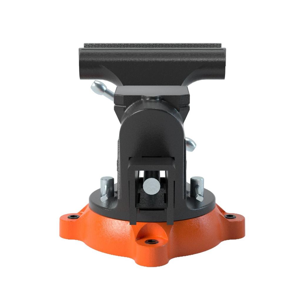 6" Bench Vise W/ Anvil 360°Swivel Locking Base Heavy Duty Ductile Iron
