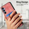 For Samsung Galaxy A16 4G/5G Magnetic Case Card Holder Ring Kickstand PU Leather Phone Back Cover