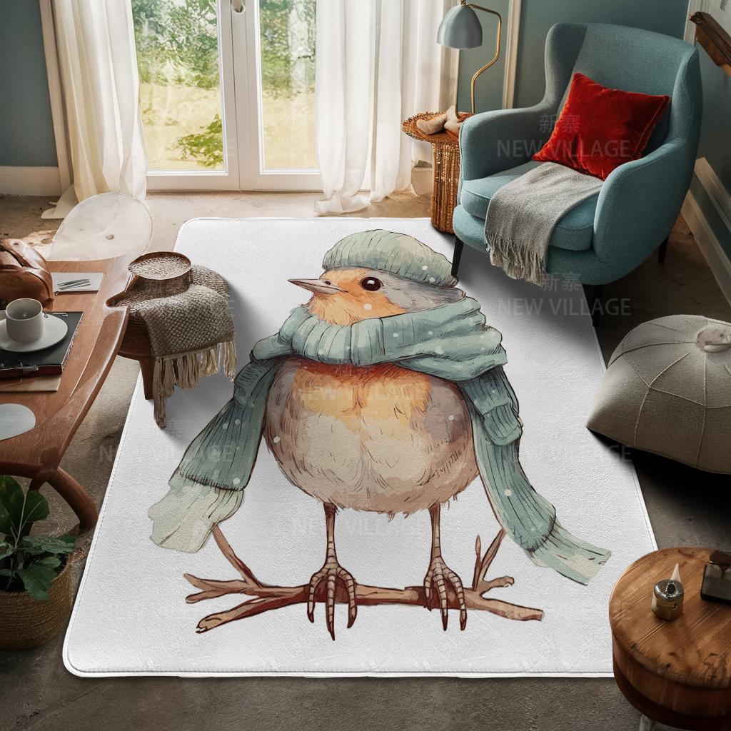 House Entrance Carpet Home Door Mat Living Room Bath Foot Bathroom Non-slip Water Absorption Rugs Bath Merry Christmas Winter