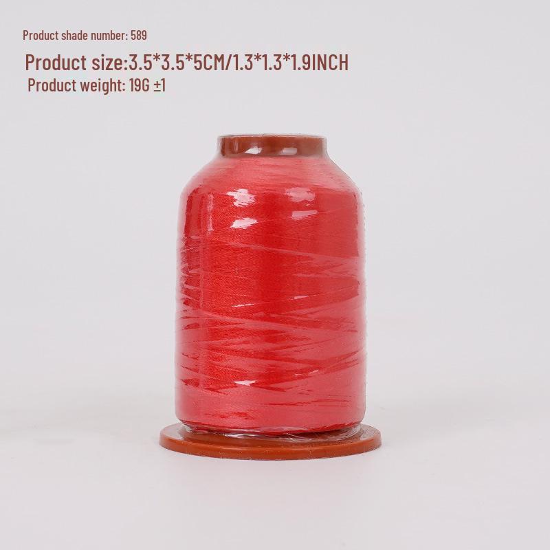 Polyester Sewing Thread: 100 Colors, 500 Yards, Fine Two-Strand, High-Speed, for Hand Sewing