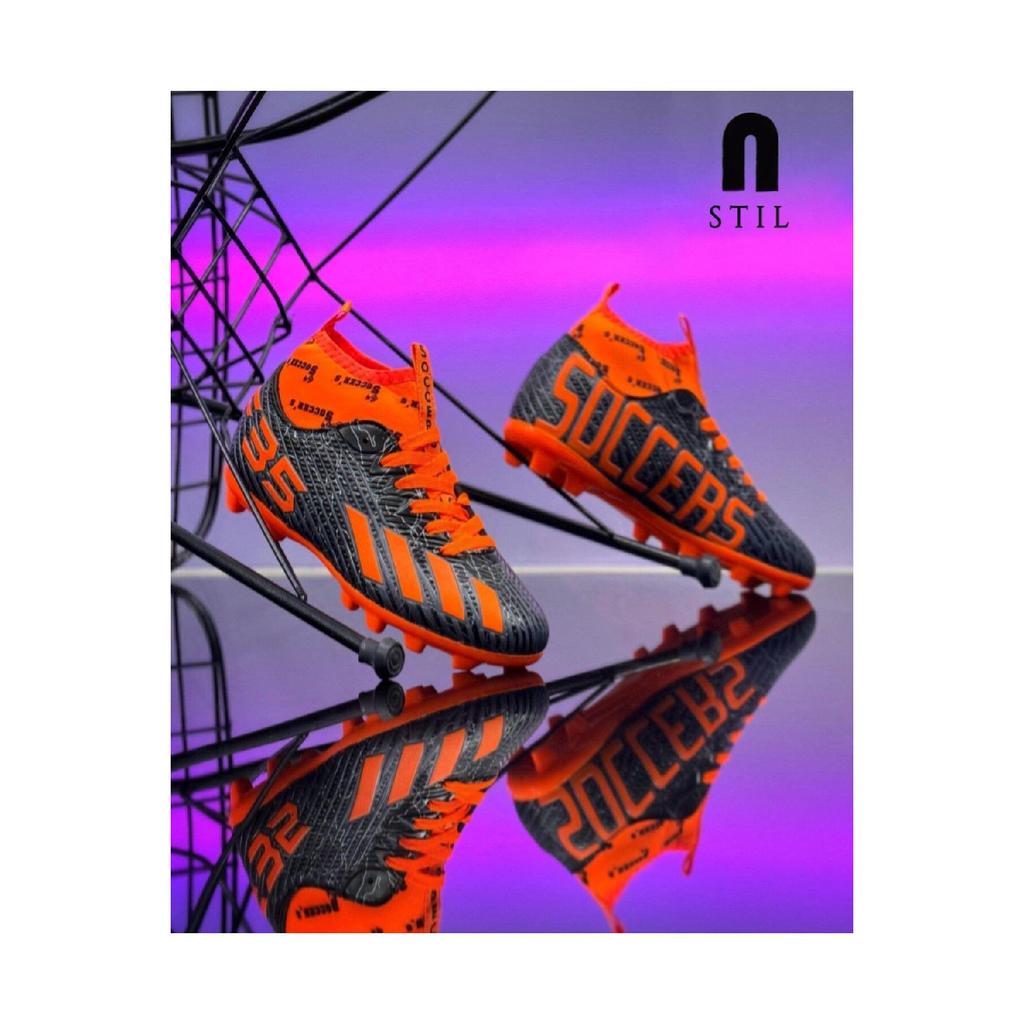 Boys' Astroturf Field Crampon Socks Spiked Football Sports Shoes F35kr