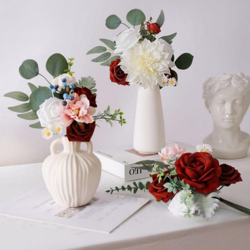 Künstliche Blume Geschenkbox Falscher Blumenstrauß DIY Hochzeitsdekoration Strauß