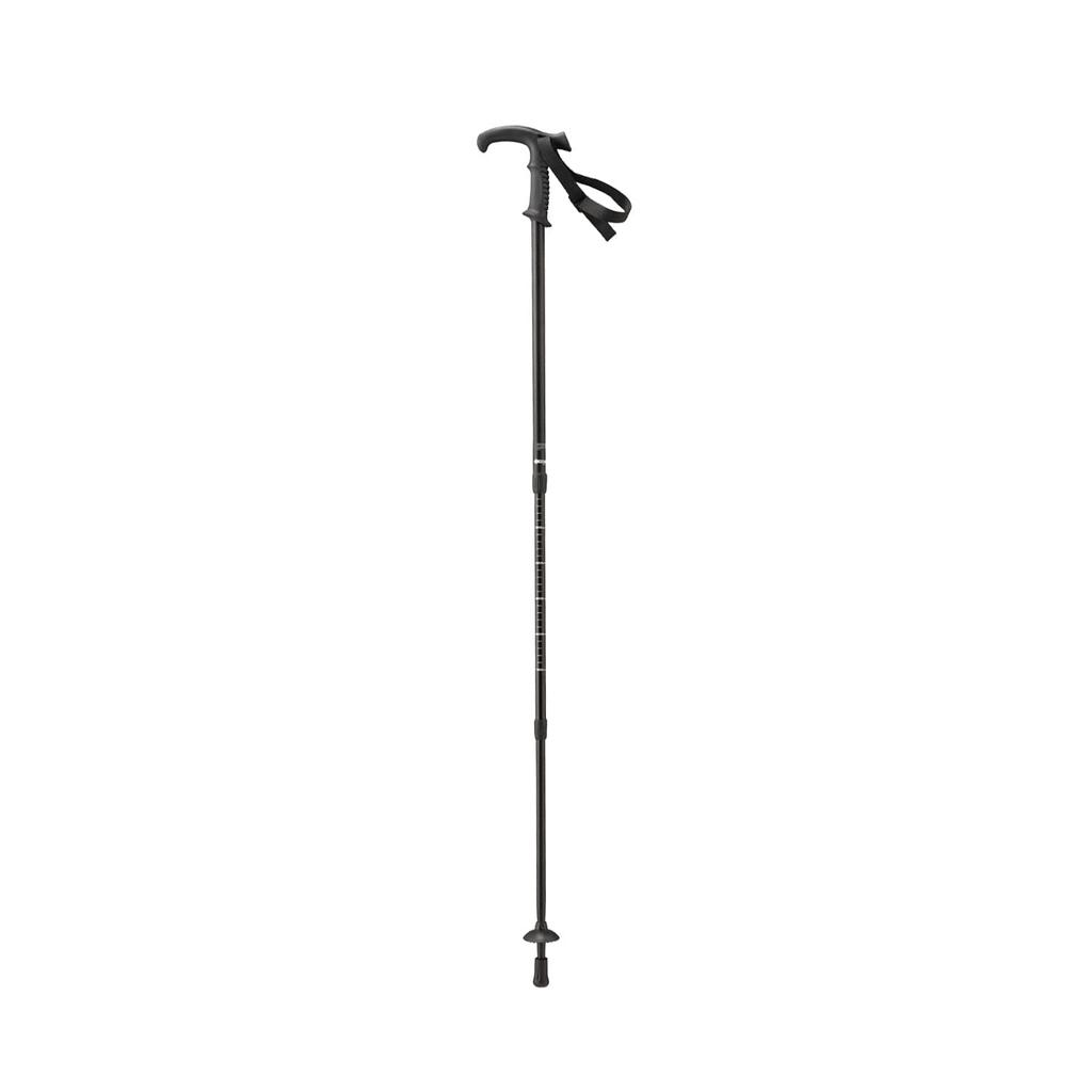 BUNDOK Trekking Pole System 3 Black (BD-464BK) with Telescoping T-Grip and Anti-Shock