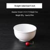 Qianxing A8 White Melamine Straight-Edge Bowl