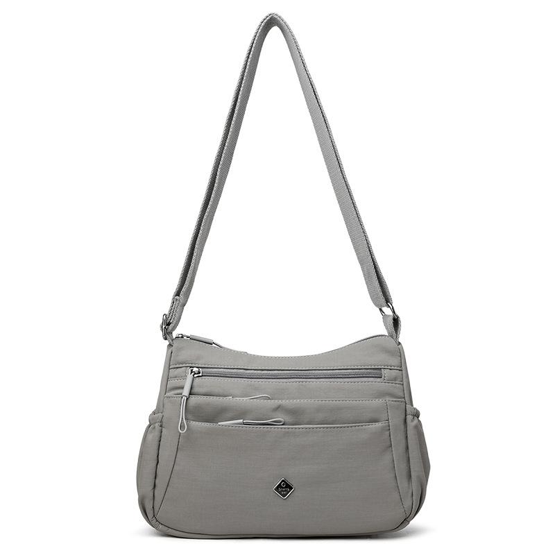 

New hot-selling women s bags, shoulder messenger bags, casual and versatile work, large-capacity nylon multi-layer women s bags серый