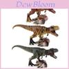 Realistic Pvc Jurassic Dinosaur Model Toy Featuring T-rex Stepping On Triceratops