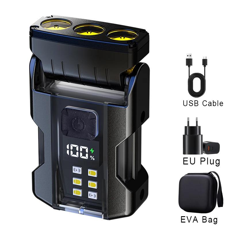 XIWANGFIRE Portable Mini Keychain Flashlight Led Bright EDC Torch Magnetic Clip Lamp Flash Light Outdoor Camping Fishing Tools