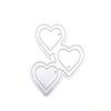 QX2E Heart Cutting Dies Embossing Stencils Cards Decorations Wedding Metal Die Cuts