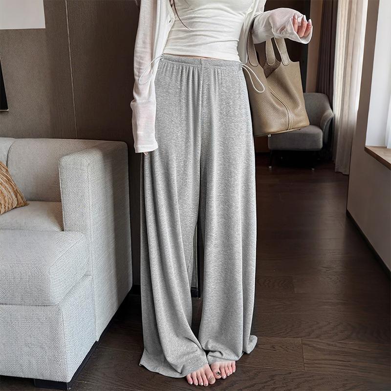 Maternity Casual Pants Glutinous Rice Pants Grandma Pants Loose Wide-leg Pants Drape No Support Casual Outerwear Straight Pants