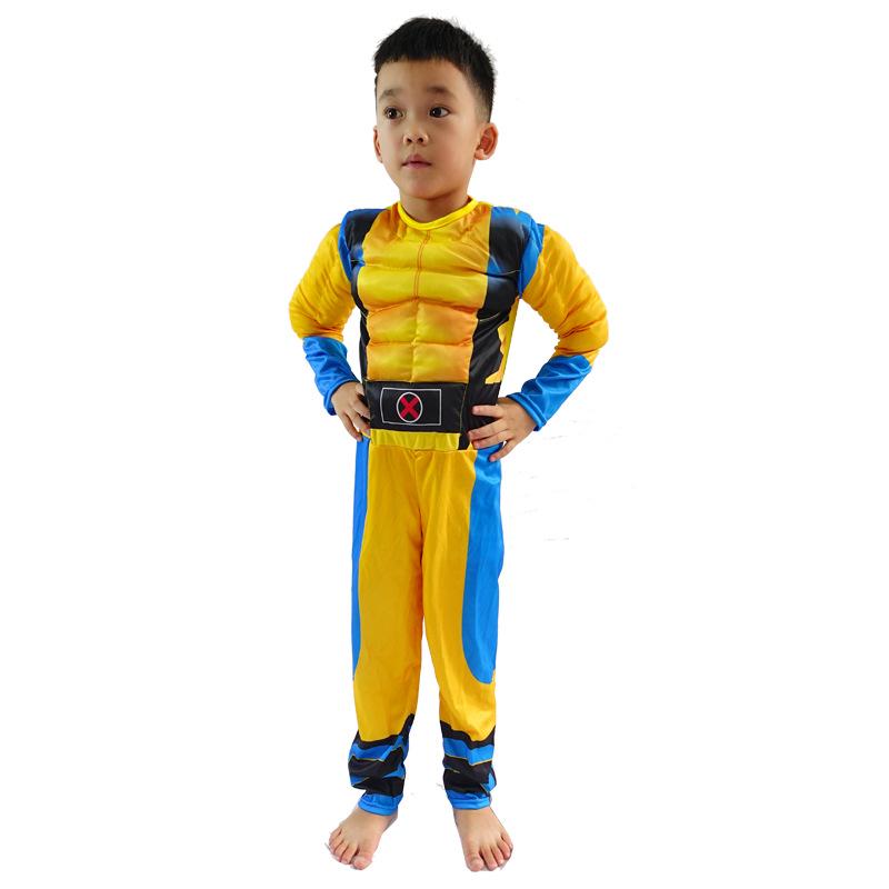 Kids' Muscle Werewolf Wolverine Halloween Cosplay Costume - Avengers Anime Performance Wear