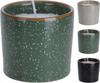 Decorative paraffin candle in stoneware 6 x 7 cm