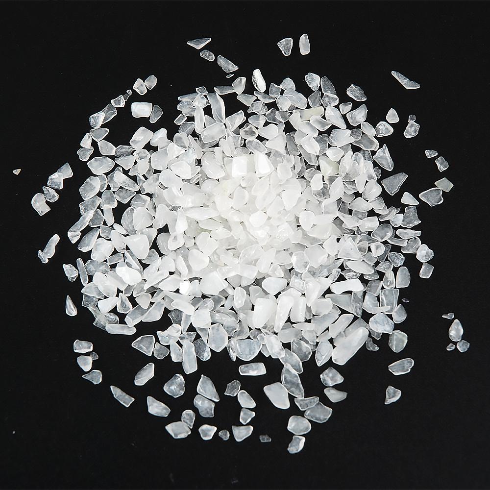 Hisenlee 500G Natural Crystal Aquarium Gravel Rocks Tumbled Crushed Stones Fountain Vase Planters Decorative Christmas New Year