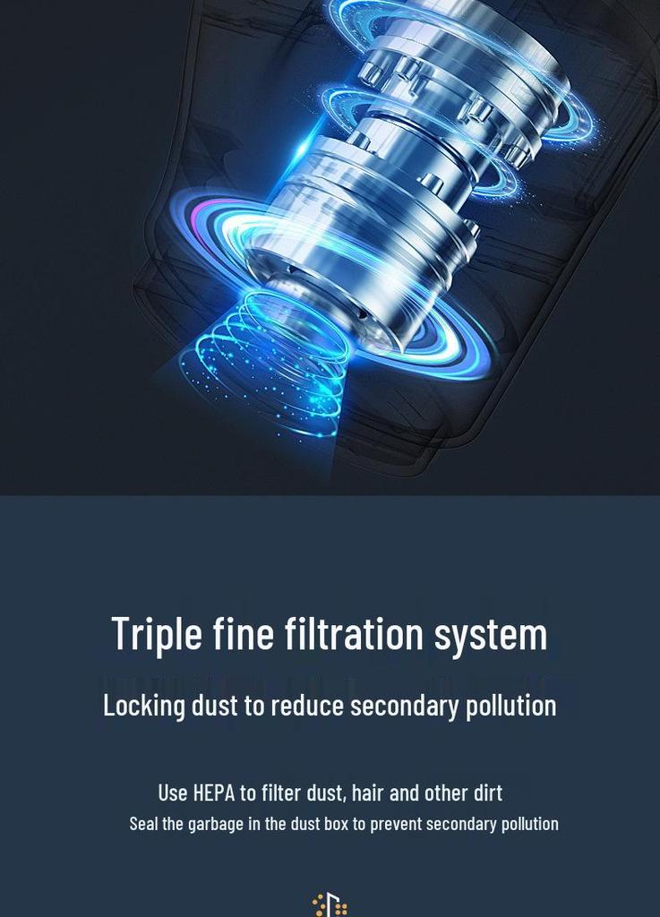 High-Power Portable Wireless Vacuum Cleaner for Car & Home