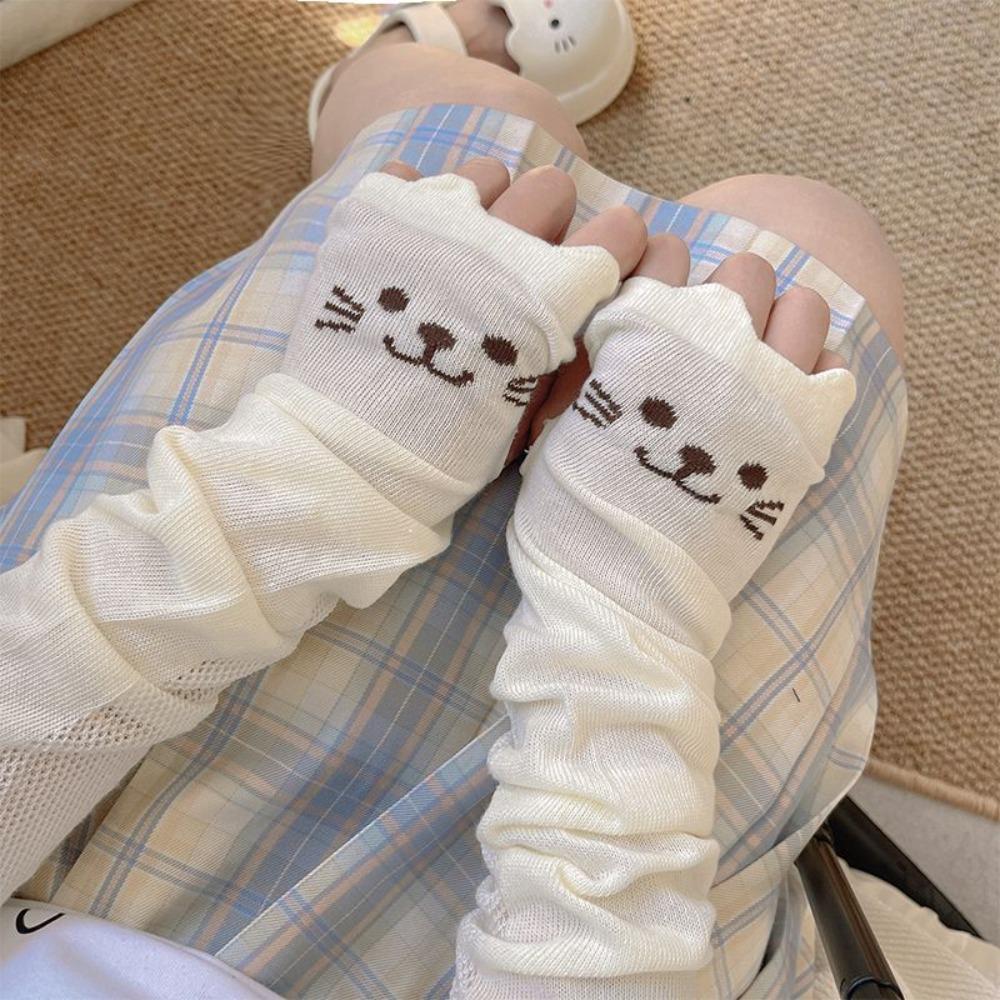 UV Protection Kitty Paw Arm Sleeves Breathable Cat Oversleeve Kawaii Cat Claw Arm Cover  Lolita
