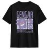Men T Shirt Pokemon Gengar Pastel Stats Grid T Shirts Popular Summer Tees Streetwear Casual Cotton Tops Plus Size 6XL