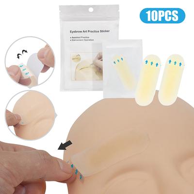 Adesivo per Pelle Sopracciglia Trasferibile Tatuaggio Pratica Operativa Reale Silicone Permanente per Allenamento Tatuaggi Protezione Sopracciglia