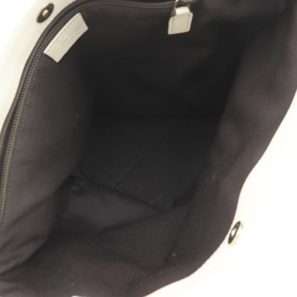 Gucci Tote Bag Handbag 272347 Off White Sima Leather Unisex Used
