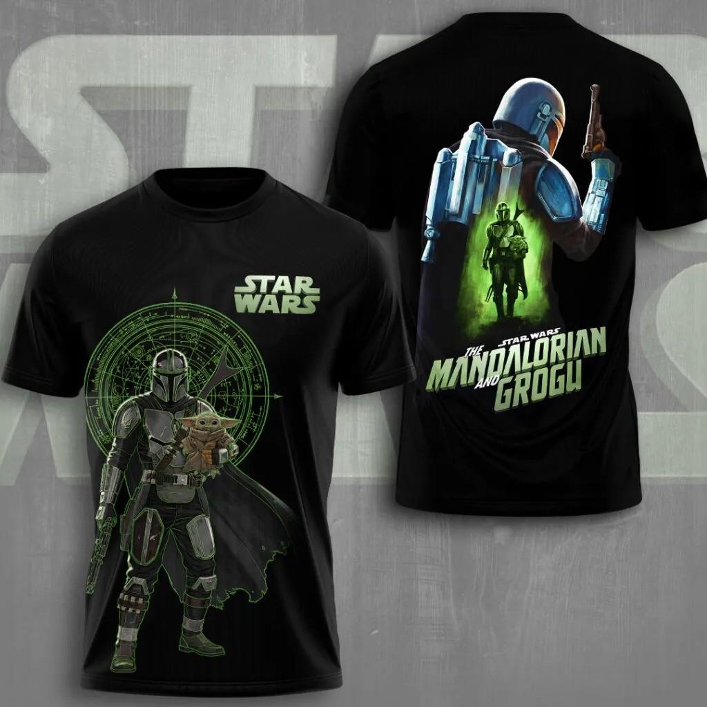 Star Wars x The Mandalorian and Grogu 3D Shirt Full Size S