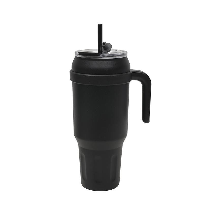 Vacuum 50Oz Big Mac Car Cup Men'S New Thermos Cup Double Layer With Straw With Handle Bingba Cup