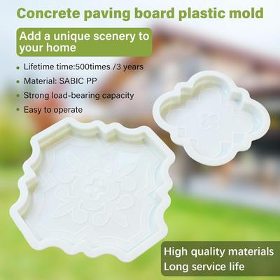 Cement Stepping Stone Silicone Mold, Large Pather, Concrete Mold, Stone Paving Stone Mold, Cement Stepping Stone Mold