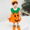 Props Costumes Outfit Halloween Costume Party Masquerade Cloth Pumpkin Costume With Hat and Bag