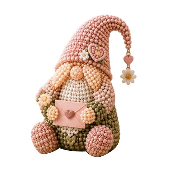 Kit de Manualidades de Cuentas de Gnomo, Kit DIY de Gnomo de Cuentas Diminutas, Lindo Kit de Arte de Gnomo con Cuentas para Adultos Adolescentes Decoración Única para el Hogar Regalo Hecho a Mano