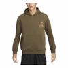 Jordan Sweatshirts Men's Light Olive Green Hooded Moderate Regular DQ7506-385