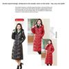 Women's cotton-padded clothes, winter medium and long over-knee glossy leave-in, thickened, slim and thin, warm cotton-padded jacket