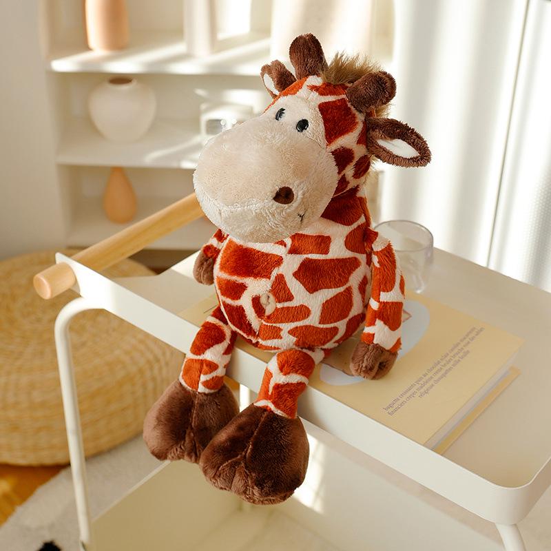 Orman Hayvanları Peluş Oyuncaklar - Aslan, Fil, Goril, Geyik Bebekler - Hayvanat Bahçesi Hediye Koleksiyonu