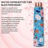 Copper Water Bottle - Joint Less, Leak Proof, Multi Colored Design Colored Design, Leakproof, Ideal for Active Lifestyles - (900ml)