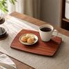 Rectangular Wooden Serving Tray Long-Lasting for Kitchen Counter