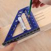 1Pc Carpenter Square Hole Scribing Ruler 22.5-90 Degree Measuring Ruler with Angle Pin Construction Precision Woodworking Tool