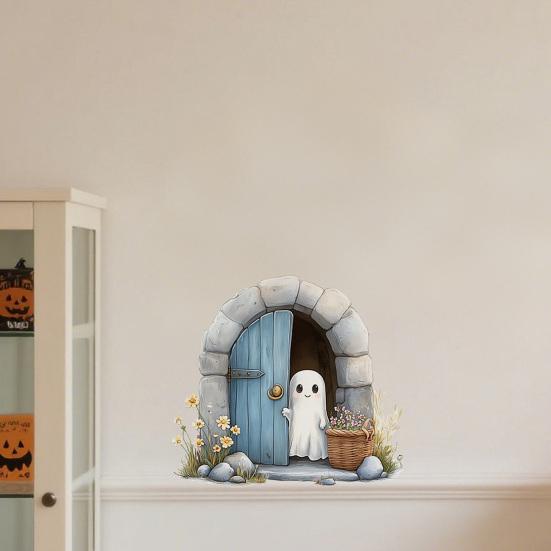 Śmieszna Realistyczna Naklejka Ścienna 3D Zdejmowana Naklejka Ścienna typu Peel and Stick z Efektem 3D do Dekoracji Sypialni, Drzwi, Narożnika, Listwy Przypodłogowej