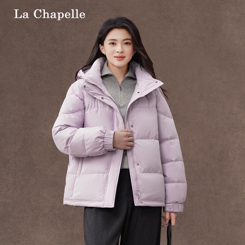 

La Chapelle Women s Short Detachable Hood Winter Down Jacket XL