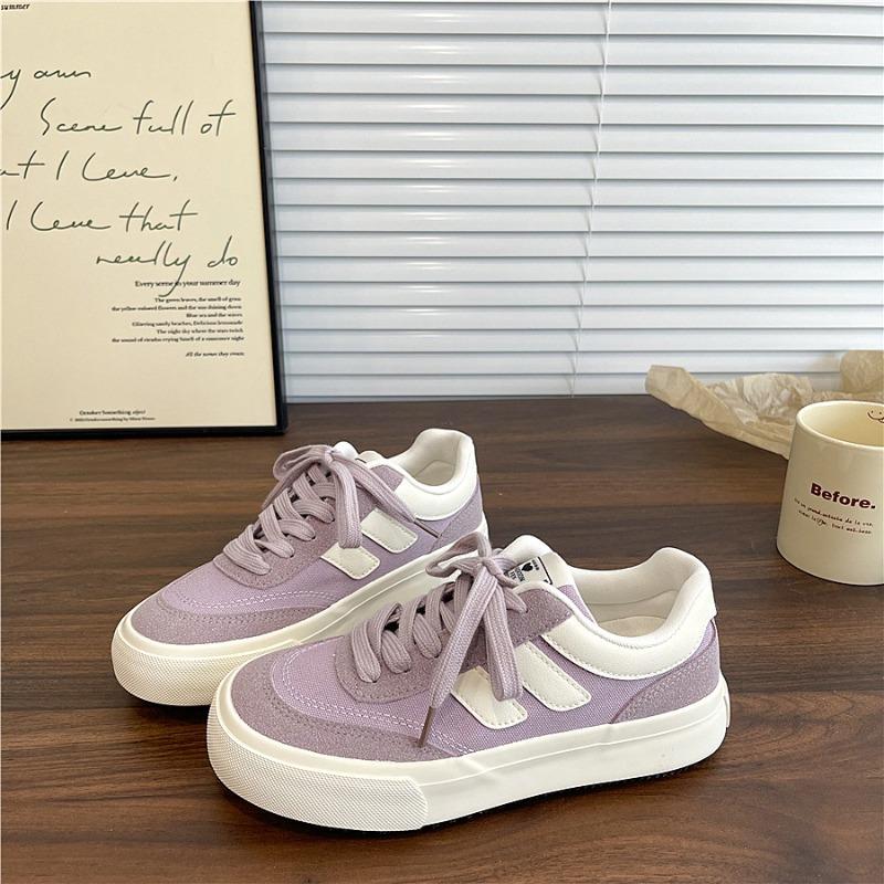 Vintage canvas shoes women's versatile casual board shoes niche design