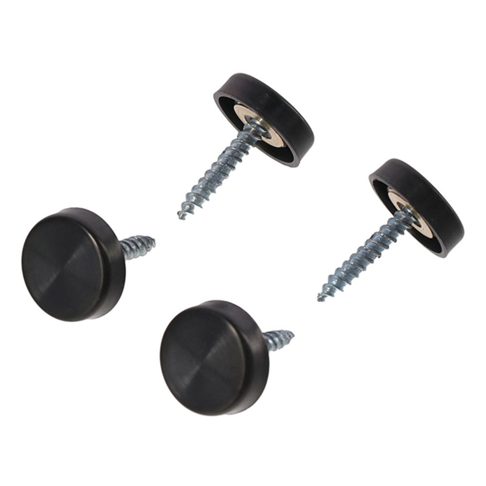 20Pcs Fasteners Stainless Steel Screw Covers Caps 16MM Matte Black Mirror Screws Fasteners Mirror Screws Caps Glass Signboards