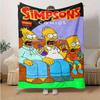 The Simpsons Cartoon Blanket, Short Plush Cute Warm Blanket, Living Room Home Decoration Sofa Four Seasons Travel