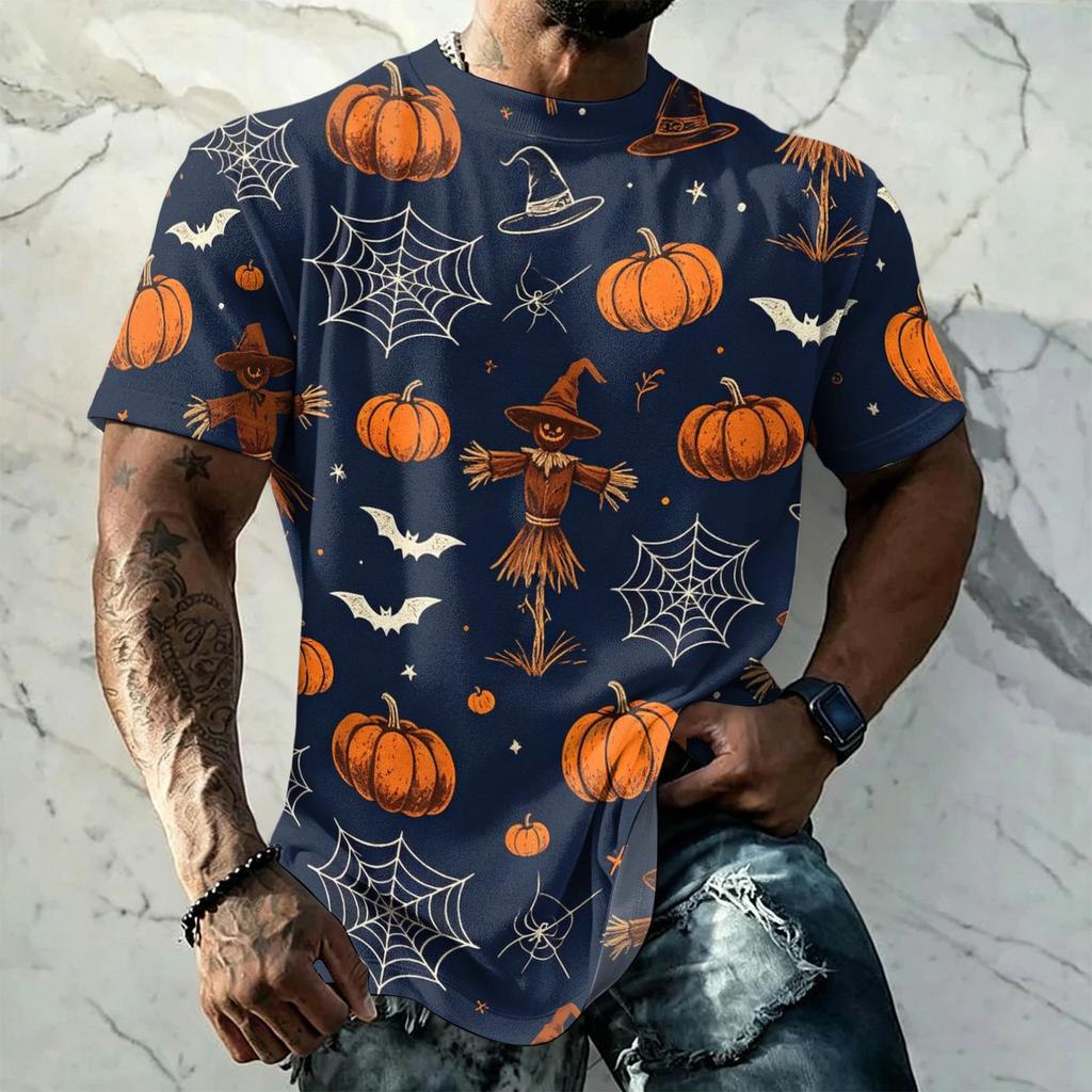 3D Pattern Print T Shirt with Breathable Cool Lightweight Flexible Fabric Easy to Match and Stylish Casual Wear