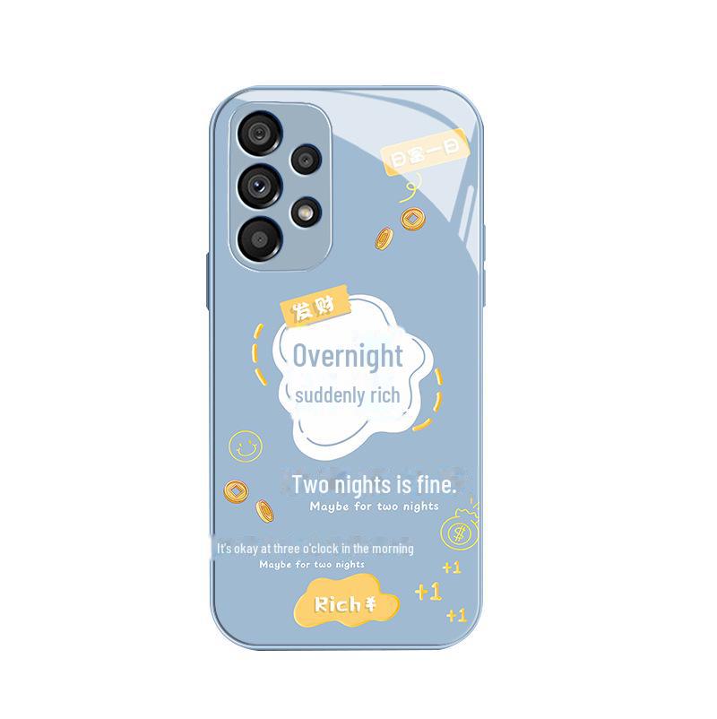 Samsung S22Plus Liquid S23 Rich Day Full Package - Anti-fall early retirement creative text.