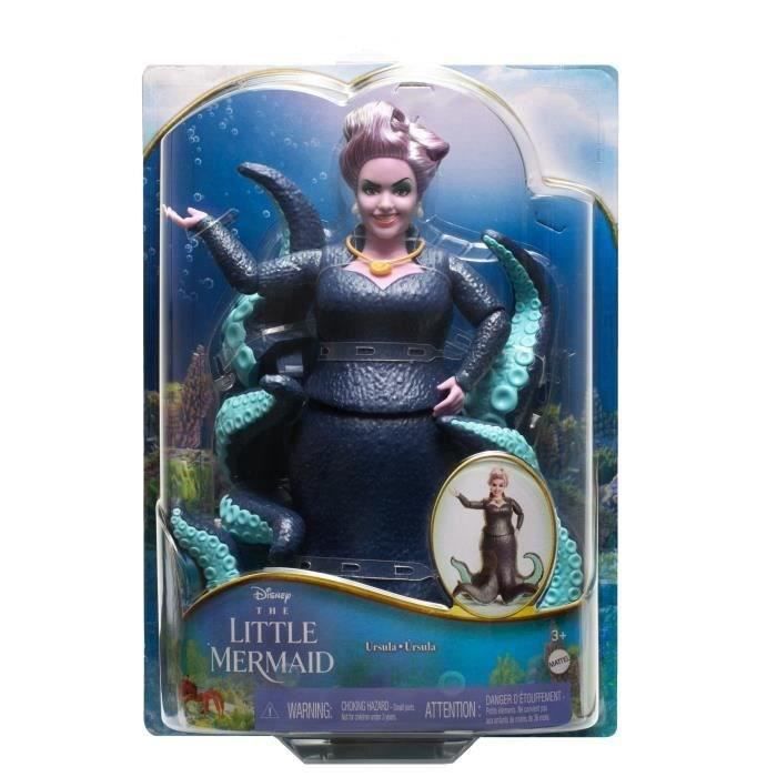 Disney-Poupée La Petite Sirène Ursula, avec accessoire HLX12