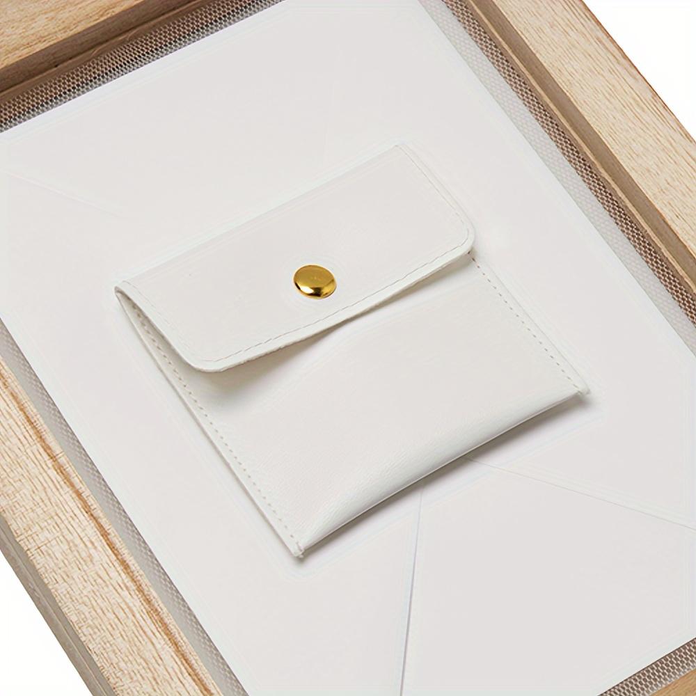 

Белые мешочки для украшений с эластичной завязкой - Роскошные подарочные мешочки для серег, ожерелий, браслетов и колец - Идеальны для хранения и сортировки белый