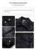 2025 Autumn/Winter Plus Size Men's Suede Leather Warm Jacket with Lapel
