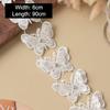 3D Butterfly Lace Trim Fabric  Sewing Accessories For Wedding Dress Clothing Diy Crafts Supplies Flower Decor Ribbon