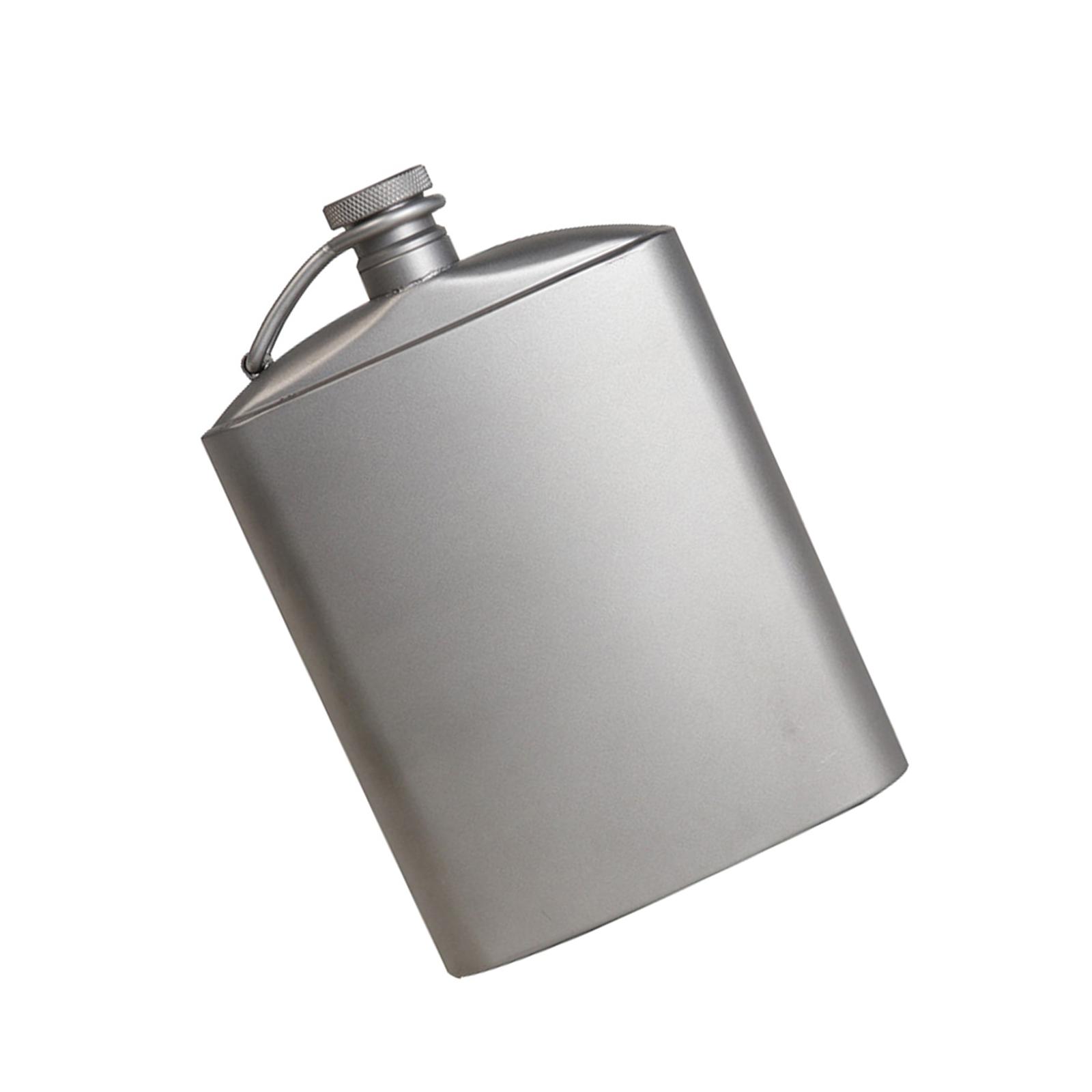 

Портативная титановая фляга для вина 260 мл/200 мл Уникальная титановая плоская бутылка 260 мл 200 мл для кемпинга и активного отдыха 200